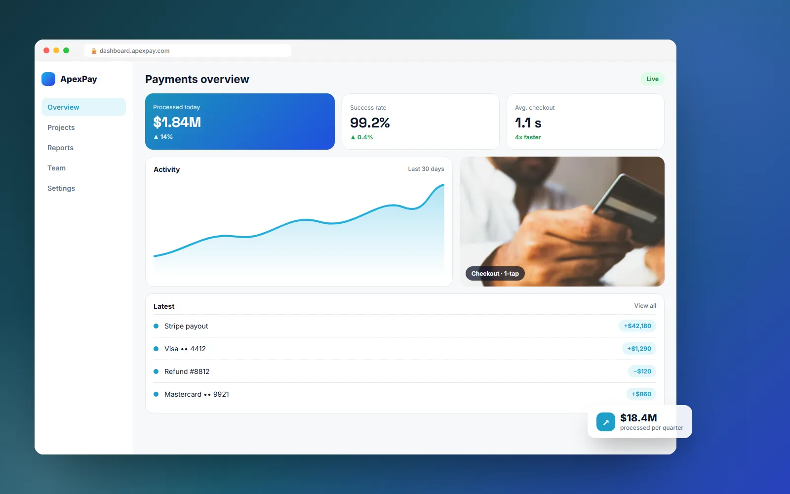 ApexPay project screenshot