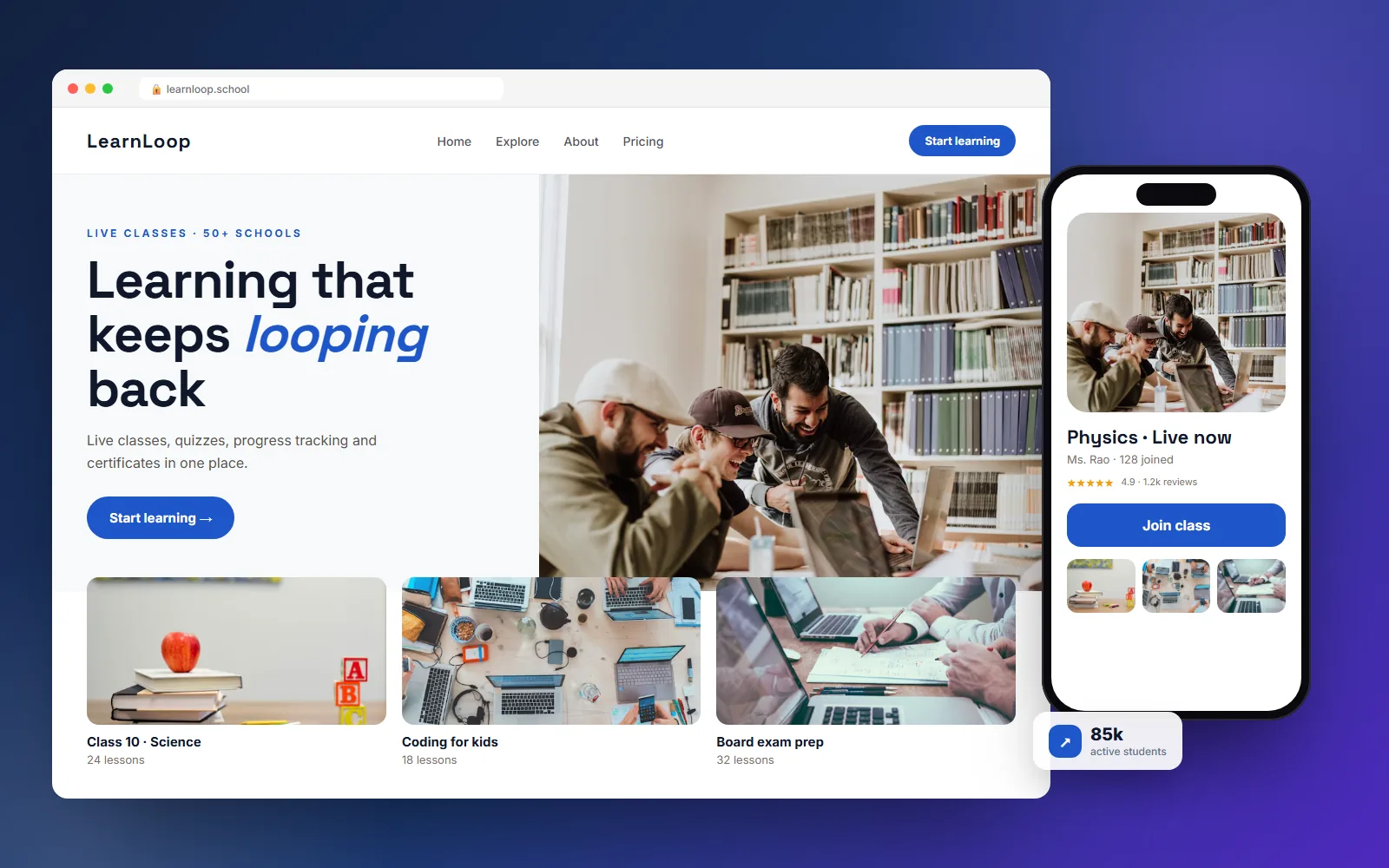 LearnLoop project screenshot