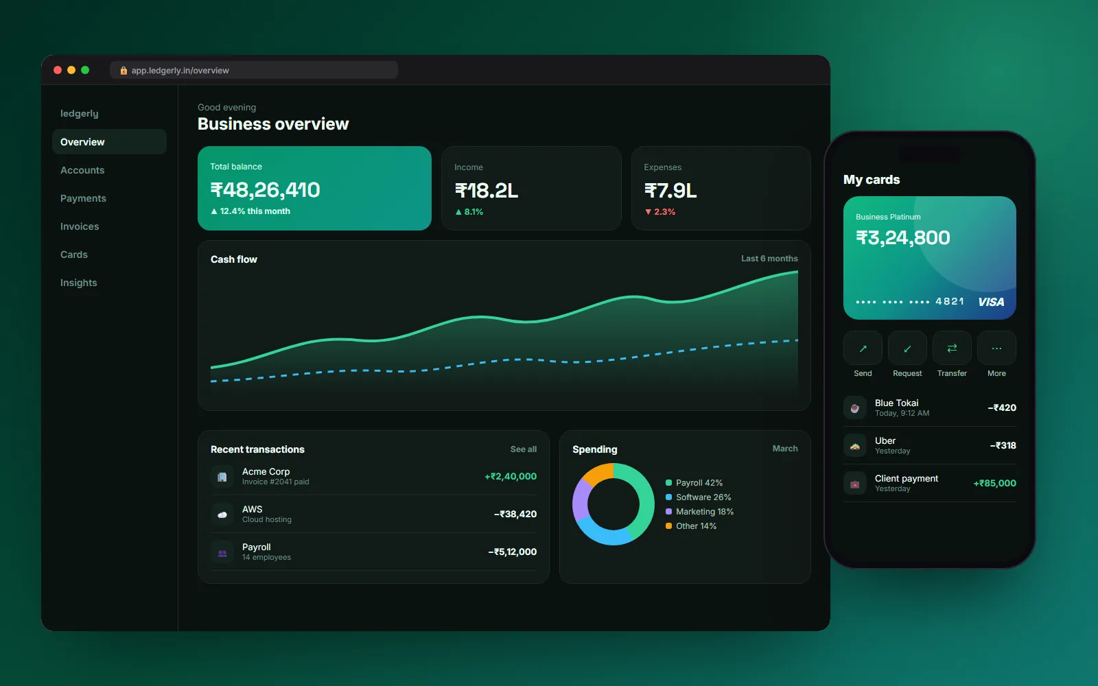Ledgerly project screenshot