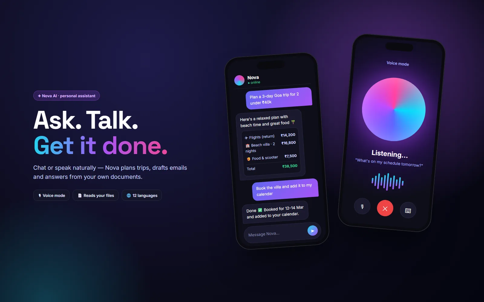 Nova AI project screenshot